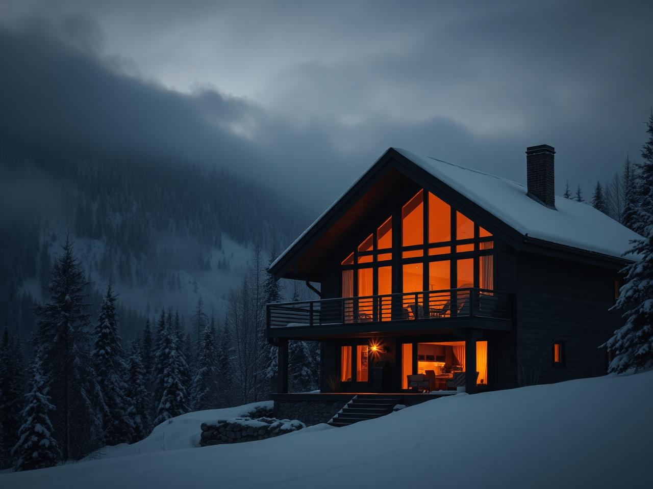 Älterer Herr im Chalet mit Bergblick — bis zu 4,45 % p.a. für Festgeldanlagen